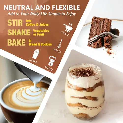 Miniatura 8 de Zammex Péptidos de colágeno múltiple, sin sabor+sabor a chocolate