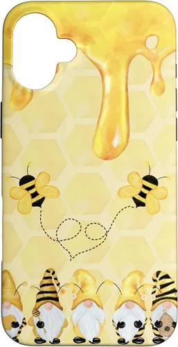 Miniatura 22 de Carcasa divertida para iPhone 16 con diseño de gnomos de abejorros para Halloween