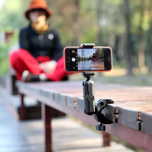 Miniatura 9 de GEPULY Super Clamp Soporte de abrazadera para cámara GoPro Insta360 DJI Accesorios de motocicleta Dual 360 ° Brazo mágico Adaptador de cabezal