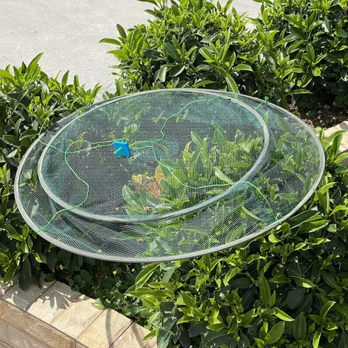 Miniatura 7 de Red y cesta de cangrejo portátil - Trampa de pesca plegable para pececillos, cangrejos y camarones
