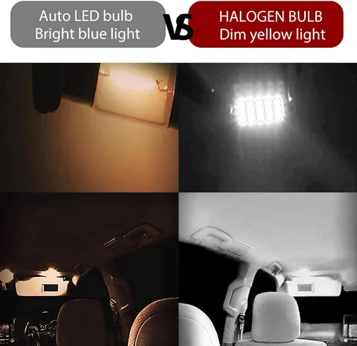 Miniatura 7 de 2 piezas de focos LED extremadamente brillantes 578, 1.59" 6500K 2835 chipsets 400LM luz de lectura de techo de doble punta para luces LED