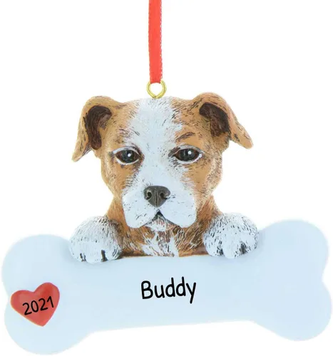 Miniatura 28 de Adornos de Navidad personalizados para perros 2024 – Adornos navideños de hueso de perro Husky para amantes de los perros, adorno de primera Navidad