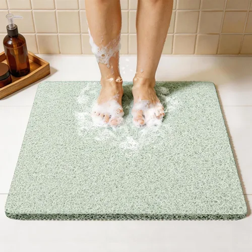 Miniatura 34 de Joyhalo Tapete de ducha antideslizante, de secado rápido, para ducha, bañera, baño, hogar, 24 x 24 pulgadas, color aguamarina