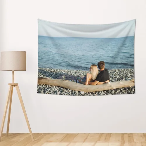 Miniatura 6 de Tapiz personalizado para cargar imágenes de boda, amor, recuerdo familiar, tapiz personalizado para el Día de la Madre, Día del Padre, tapiz