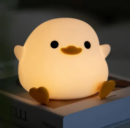 Miniatura 8 de HAPPYBAG Axolotl - Lámpara de noche para niños, bonita lámpara de ajolote de silicona regulable para guardería, lámpara táctil recargable Kawaii