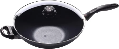 Swiss Diamond Wok Wok HD antiadherente de aluminio recubierto de diamante de inducción de 11.8 pulgadas (4.9 cuartos de galón), sin PFOA, apto para