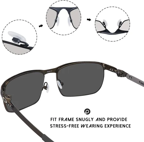 Miniatura 4 de PapaViva Replacement Nose Pieces & Ear Socks Rubber Kit for Oakley Tincup OX3184 Eyeglass