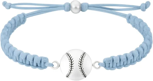 Miniatura 10 de Sportybella - Pulsera de béisbol, joyería de béisbol, pulsera de béisbol trenzada ajustable, regalos de béisbol, accesorios de béisbol