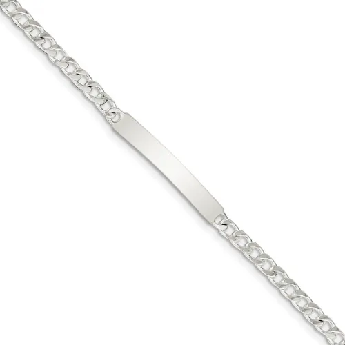 Miniatura 8 de 925 Sterling Silver Engraveable Curb Link Id Bracelet Fine Jewelry For Women Gifts For Her