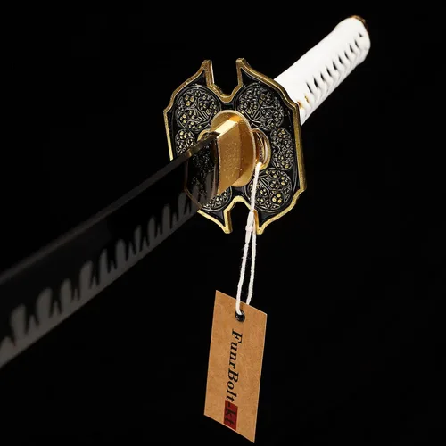 Miniatura 6 de Yamato - Espada Katana de acero al carbono 1095 de 41 pulgadas, espada samurái de espiga completa, juego de armas, colección de accesorios de regalo