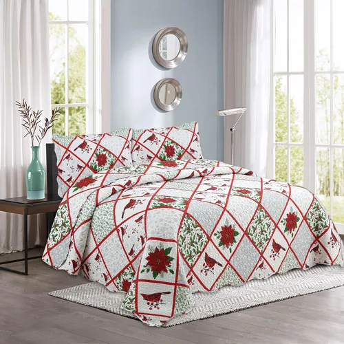 Miniatura 30 de Marina Decoration Juego de colcha de verano de 2 piezas con estampado de Pinsonic en relieve, ultra suave, con 1 funda acolchada, patrón de mandala