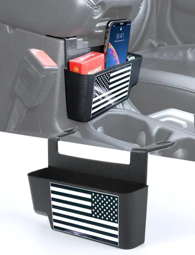 Miniatura 8 de Savadicar Organizador de almacenamiento colgante de consola central para Jeep Wrangler JL JLU 4XE 2018-2025 y Jeep Gladiator JT, bandeja de ABS