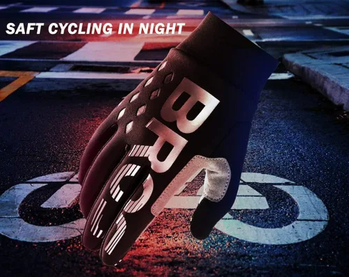 Miniatura 6 de ROCKBROS Guantes de ciclismo Motocycle Mountain Bike Guantes de dedo completo Ciclismo Guantes para hombres Guantes de bicicleta