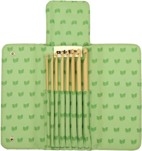 addi Paquete de sistema intercambiable de bambú con 1 bolsa de proyecto Artsiga Crafts
