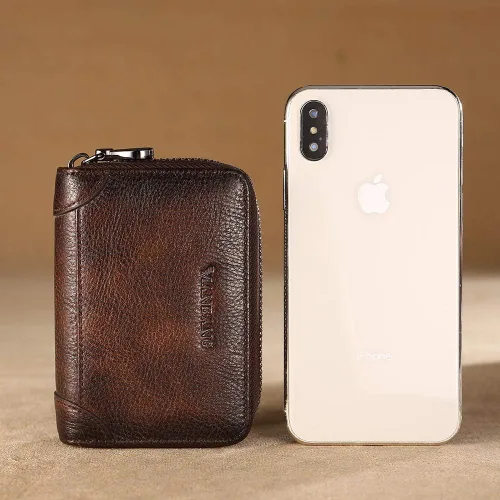 Miniatura 6 de Rfid - Tarjetero de cuero genuino para hombre