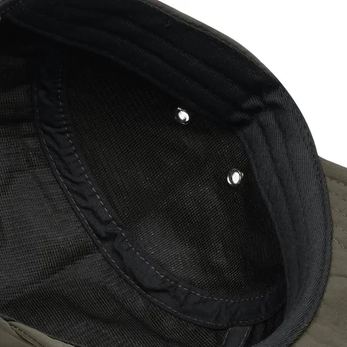 Miniatura 7 de Clakllie Sombrero de ala plana de 5 paneles sin estructura, gorra de ala corta de secado rápido, gorra de béisbol de nailon transpirable