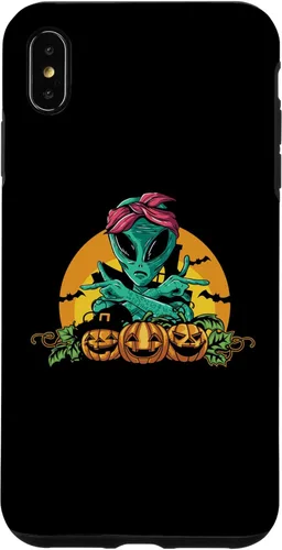 Miniatura 7 de iPhone 13 Pro Alien Peace Sign Halloween Costume Pumpkin Men Women Kids Case