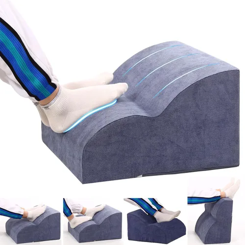 Miniatura 11 de Reposapiés para debajo del escritorio en el trabajo. Taburete de tres niveles multifuncional, con reposapiés lavable. para debajo del escritorio