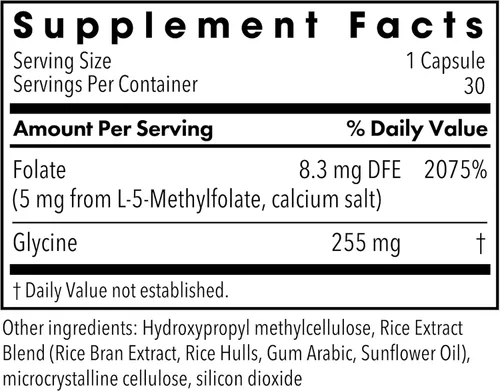 Miniatura 2 de MethylPro L-metilfolato 5 mg - L metil folato, suplemento de metilfolato para mujeres y hombres, vitamina B9 metilada (5-MTHF) para la salud