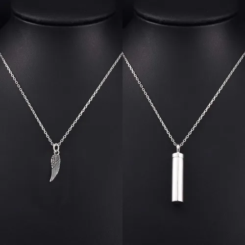 Miniatura 5 de Collar minimalista de plata de ley 925 con colgante de urna de ceniza, recuerdo de cenizas conmemorativas, exquisita joyería de cremación
