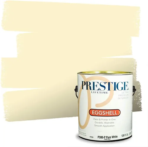 Miniatura 59 de PRESTIGE Pinturas Pintura Exterior e Imprimación En Uno, 1 Galón, Satinado, Pareja Comparable de Benjamin Moore* Amarillo* 320BM-PCM