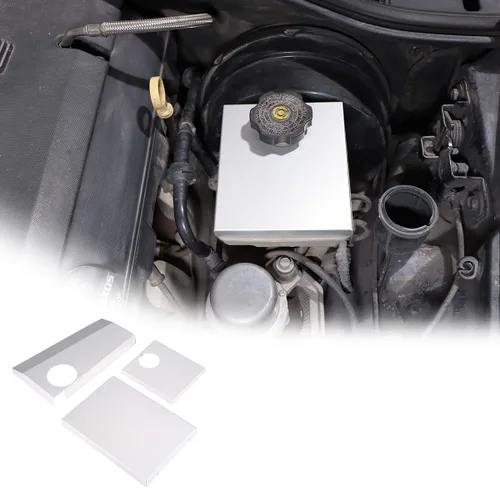 Miniatura 8 de Cubierta de la caja de fusibles anticongelante del motor de aleación de aluminio para Chevrolet Corvette C7 2014-2019 Adhesivo de ajuste del motor
