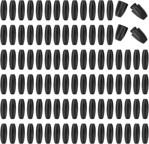 Miniatura 8 de 50 juegos de cierres de seguridad de liberación rápida para collares, conectores de cuentas de plástico de seguridad para fabricación de joyas Negro