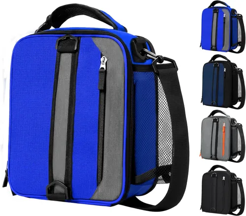 Miniatura 12 de Expandable(18cans) Lunch Box Insulated Cute Cartoon Lunch bag for Kids Boys Grils Toddler Teens Portable Lightweight Small Lunchbox With Shoulder