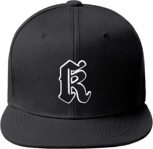 Miniatura 1161 de Daxton Gorra clásica con visera de billete plano con letras del alfabeto inglés antiguo de la A a la Z