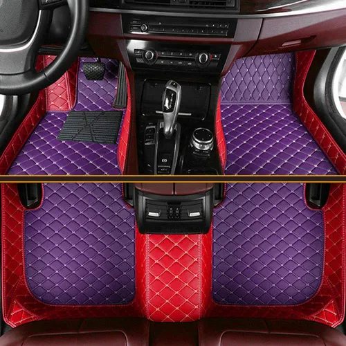 Miniatura 3 de Tapetes de piso de automóvil para el 99 % de los sedán, SUV deportivos, protección para todo tipo de clima, tapetes de cuero impermeables