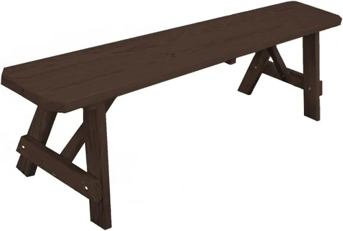 Miniatura 38 de Furniture Barn USA Banco tradicional de pino tratado a presión de 2 pies, tinte de cedro