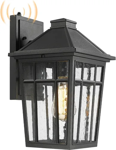 Miniatura 17 de Darkaway Lámparas de pared para exteriores, luz de porche frontal, pared exterior, antioxidante, impermeable, de aluminio con cristal para patio