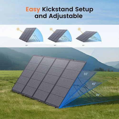 Miniatura 7 de Panel solar portátil de 400 W para estación de energía, cargador de panel solar plegable ETFE de 400 vatios y 36 V, IP67 resistente al agua