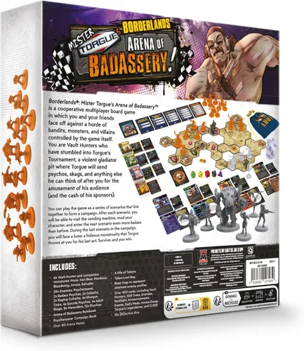 Miniatura 3 de Borderlands Mister Torgue's Arena of Badassery Juego de mesa Juego de estrategia cooperativa Juego de lucha para adultos 1-4 jugadores A