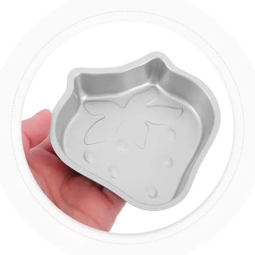 Miniatura 7 de Cabilock Molde de mini pastel en forma de fresa, sartén antiadherente para pudín, jalea y tartas de huevo, molde de postre en forma de fruta pequeña