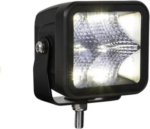 Buyers Products 1492236 - Luz de inundación LED ultra brillante sin bordes, de 3 pulgadas de ancho, lente cuadrada, luz de punto/niebla para barra