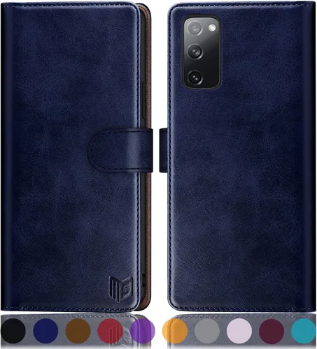 Miniatura 12 de SUANPOT Funda de piel tipo cartera para Samsung Galaxy S20 FE con bloqueo RFID, tarjetero de crédito, libro de folio con tapa de PU para S20FE 5G
