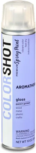 Miniatura 7 de COLORSHOT Pintura en aerosol brillante, aromaterapia (lavanda) 10 onzas, paquete de 4, pintura acrílica de secado rápido, uso en interiores