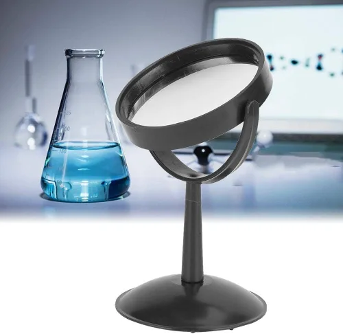 Miniatura 3 de Espejo cóncavo convexo, prisma triple transparente alto con soporte para educación física y experimento de espectro de luz