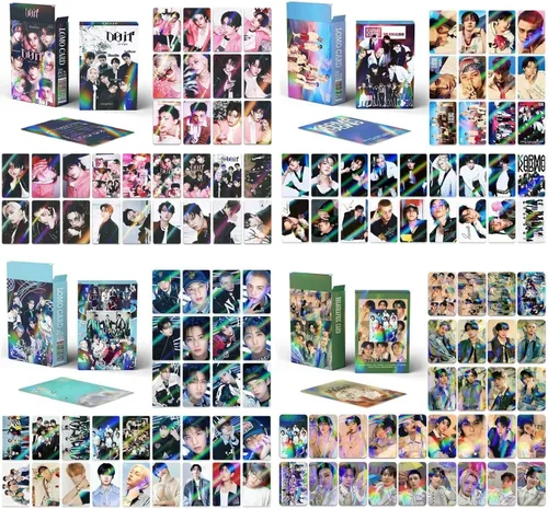 Miniatura 6 de 120 piezas de tarjetas fotográficas de Stray-Kids, tarjetas Lomo de Stray-Kids para colección (Beige)