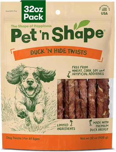Miniatura 11 de Pet 'n Shape Chik 'n Hide Twist - Golosinas naturales envueltas en pollo para perros, grandes, 6