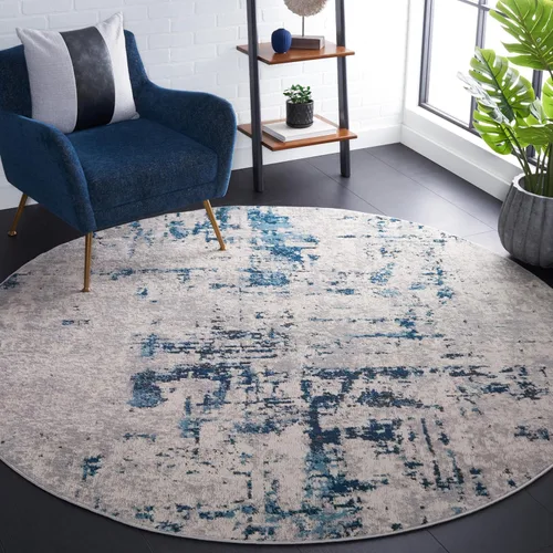 Miniatura 20 de SAFAVIEH Shivan Collection - Alfombra decorativa de 2 pies 2 pulgadas x 4 pies, gris y dorado, diseño abstracto moderno, no desprende pelusa
