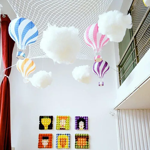 Miniatura 5 de Decoración de nube de simulación de algodón 3D, nubes artificiales para techo, decoración de nube para habitación, decoración de nube, escenario