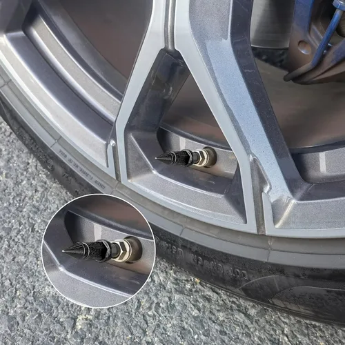 Miniatura 4 de Tapones de válvula SINGARO de 1.77 pulgadas, aleación de aluminio, a prueba de polvo e impermeables, aptos para automóviles, camiones y motocicletas