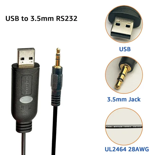 Miniatura 7 de DSD TECH SH-U35B USB RS232 a 0.138 in Cable serie con chip FTDI FT232RL 6FT