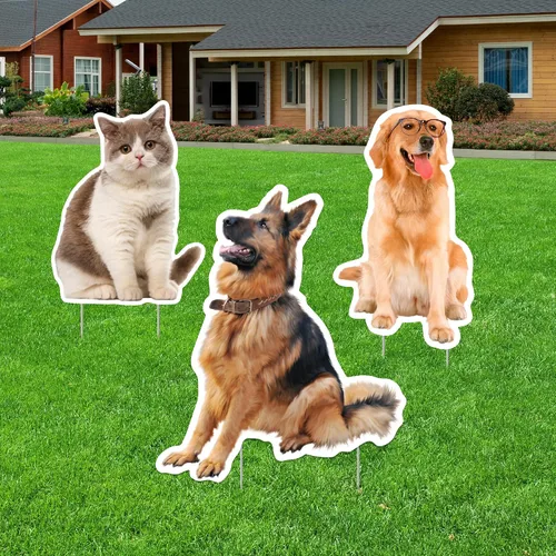 Miniatura 4 de Recortes personalizados de Coroplast para mascotas de tamaño real de cualquier fotografía, recortes personalizados de cuerpo completo para mascotas