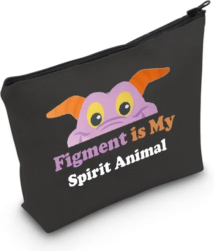 Bolsa de maquillaje cosmética de dragón púrpura Una pequeña chispa dragón púrpura imaginación dragón púrpura fans regalo dragón púrpura regalo Higo