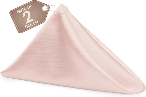 Miniatura 67 de Ultimate Textile -1 docena de servilletas reversibles Shantung Satin - Majestic - Servilletas de tela Majestic de 17 x 17 pulgadas, color marrón