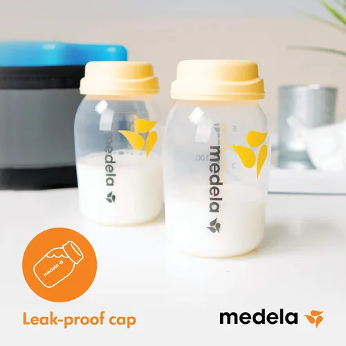 Miniatura 8 de Medela Botellas de recolección y almacenamiento de leche materna, paquete de 6, recipiente de leche materna de 5 onzas, compatible con extractores