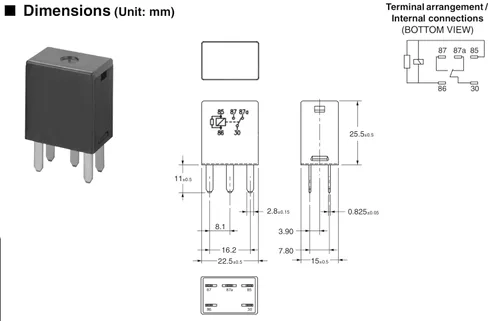 Miniatura 2 de Relé G8V-RH-1C7T-R-DC12 (juego de 2), 278003828